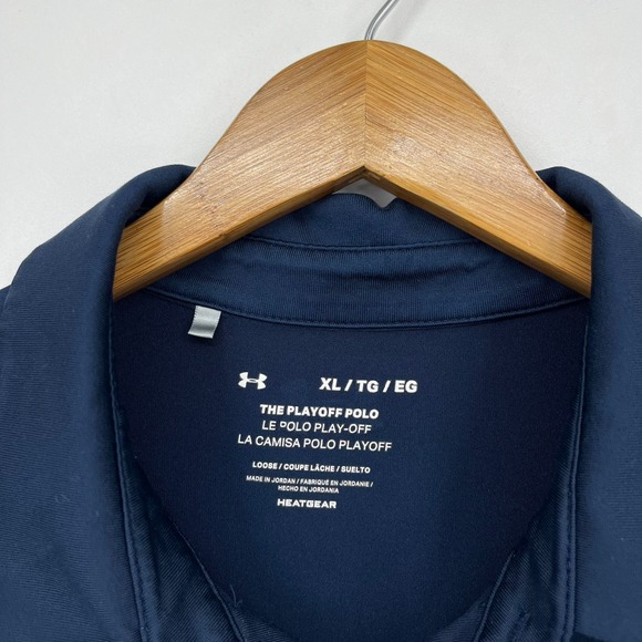 Under Armour Polo Shirt Men's Size XL Blue The Playoff Polo‎ Short Sleeve Golf - Picture 5 of 12